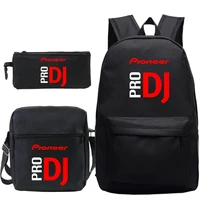 pioneer pro dj luminous backpack 3pcsset backpacks school bags for teenager boys girls bagpack women men mochila knapsacks