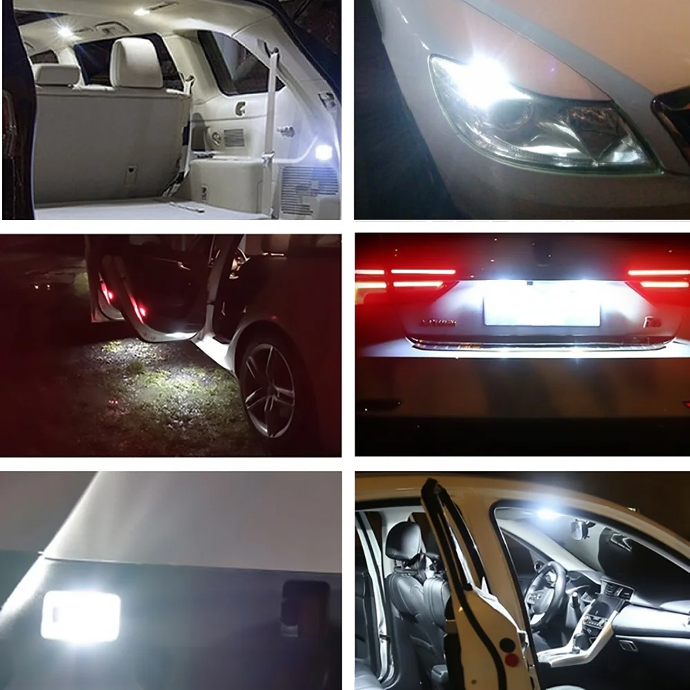 10 x W5W T10 Светодиодная лампа светильник салона автомобиля для BMW E46 E39 E90 E60 E36 F30 F10 E30