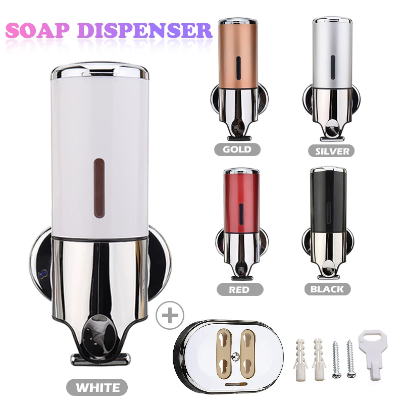 Горячая Распродажа настенный дозатор для жидкого мыла 500 мл контейнер шампуня