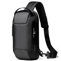 mens waterproof usb oxford crossbody bag anti theft shoulder sling bag multifunction short travel messenger chest pack for male