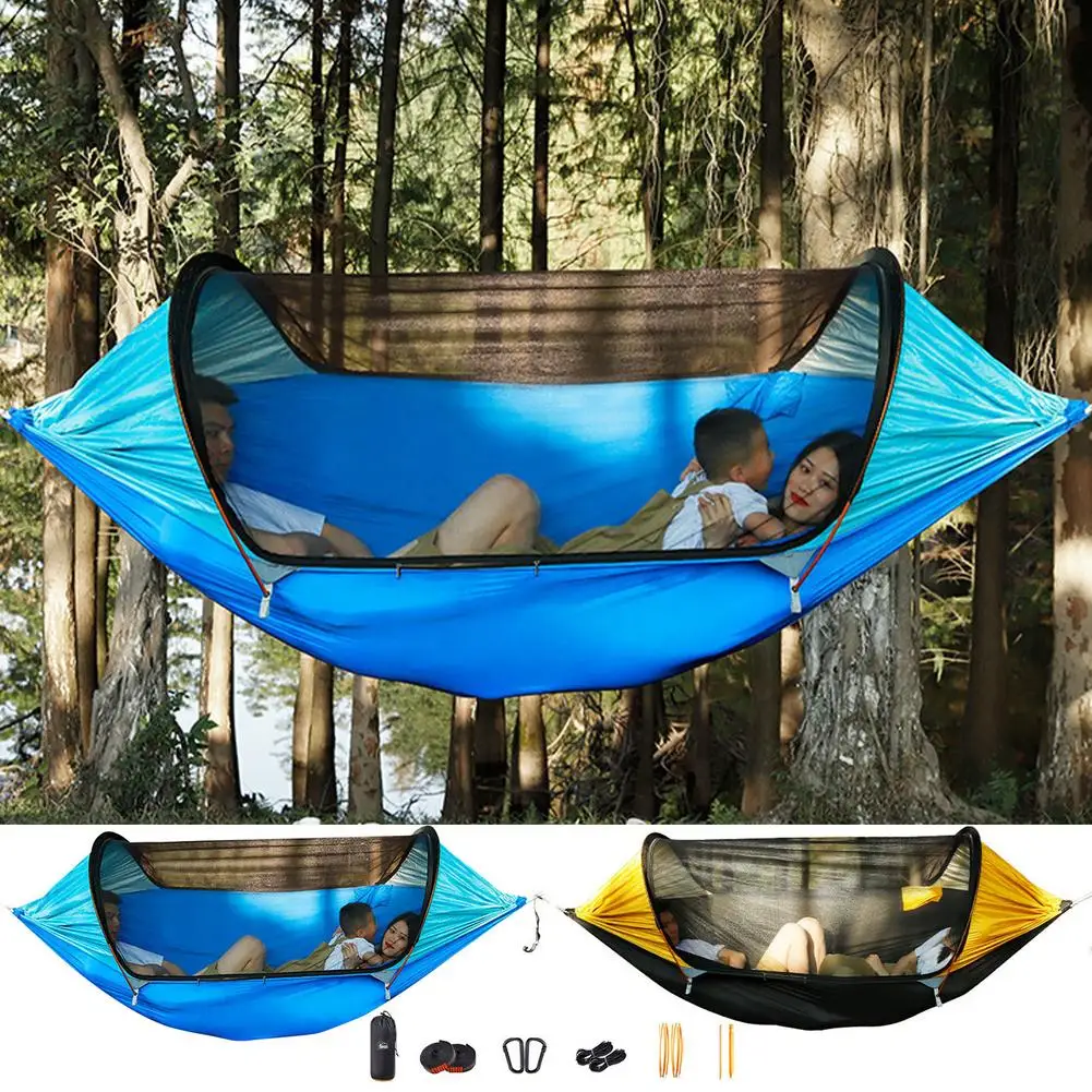 

Tear-Resistant Nylon Parachute Double Hammock Outdoor Mosquito Bug Net Portable Parachute Nylon For Sleeping Travel Hiking
