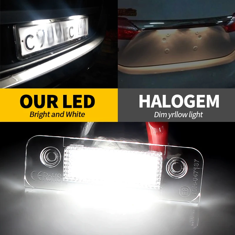 Светодиодные фары Canbus для заднего номерного знака лампы Ford Fiesta Fusion Mondeo MK2 2 шт. |