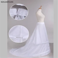 hot arrival sale white two hoops satin bridal dress petticoat train wedding dress petticoat crinoline wedding accessories