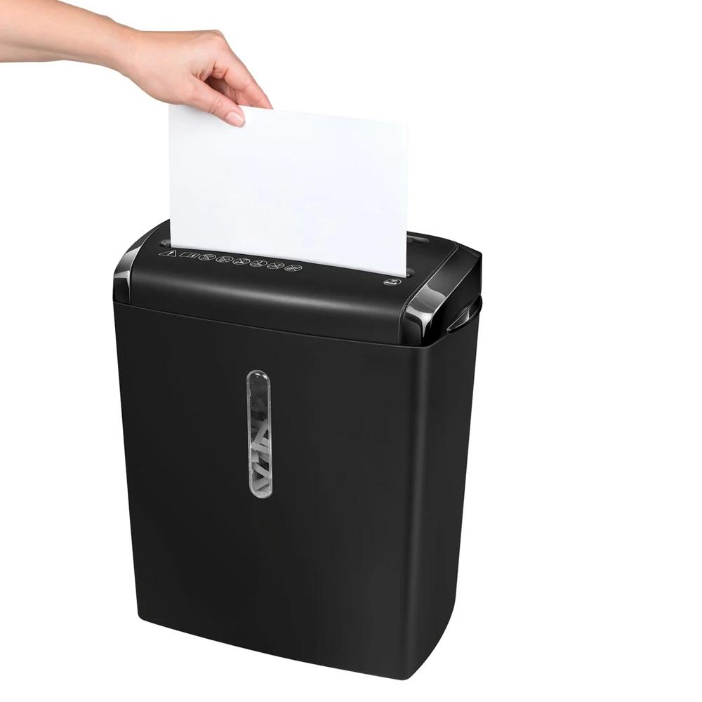 Уничтожитель (шредер) FELLOWES P-28S FS-47101 2 уровень секретности полоски 6 мм 8 листов 15 л |