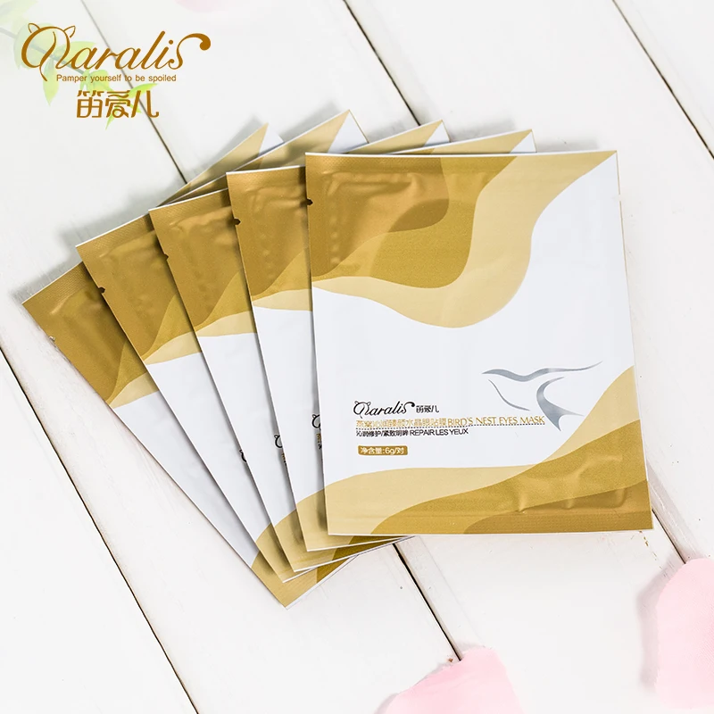 Daralis 4 шт. = 2 пары 24 к Золотая кристальная коллагеновая маска для глаз нашивки в