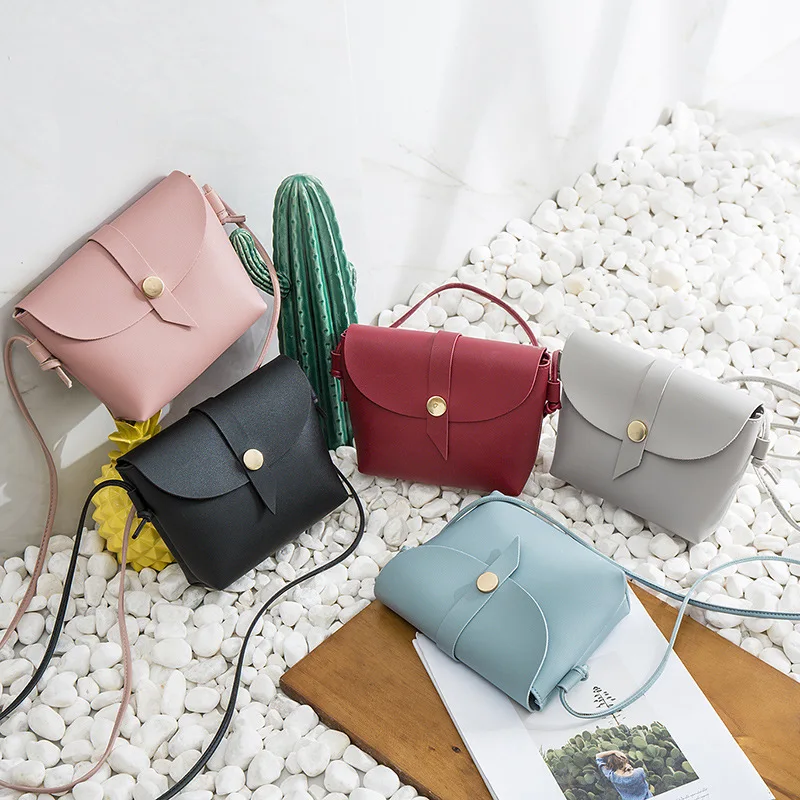 2019 хит продаж одноцветная сумка на плечо квадратная бретельках универсальная