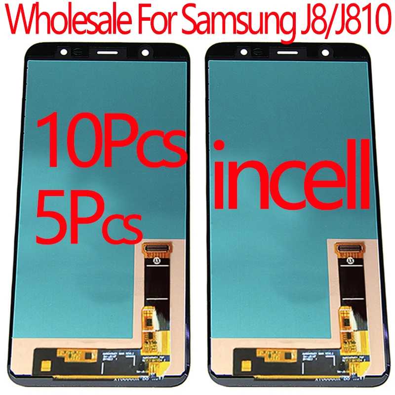 10/5 шт. Оптовая продажа Детское нижнее белье incell для Samsung Galaxy J8 2018 J810 ЖК-дисплея с