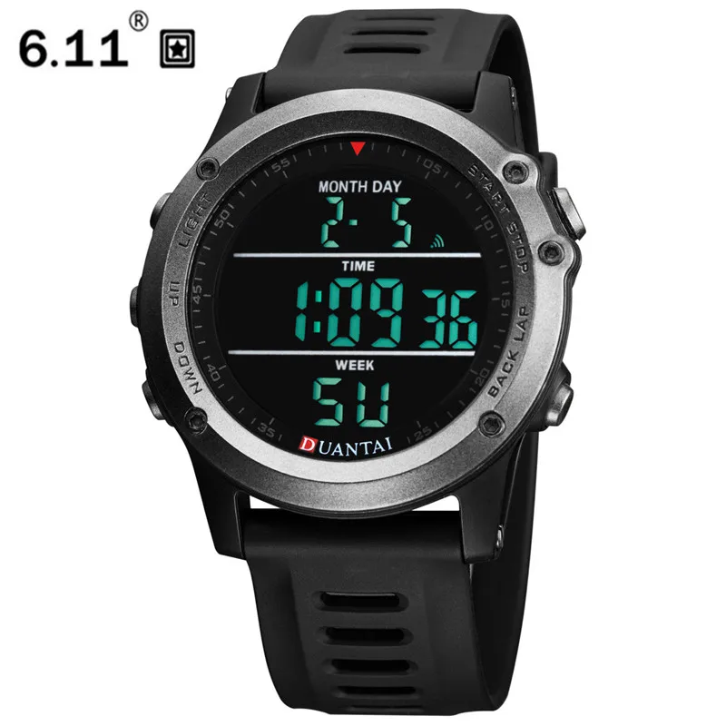 6 11 DUANTAI Цифровые мужские наручные часы секундомер Montre Reloj Saat Hour|Мужские