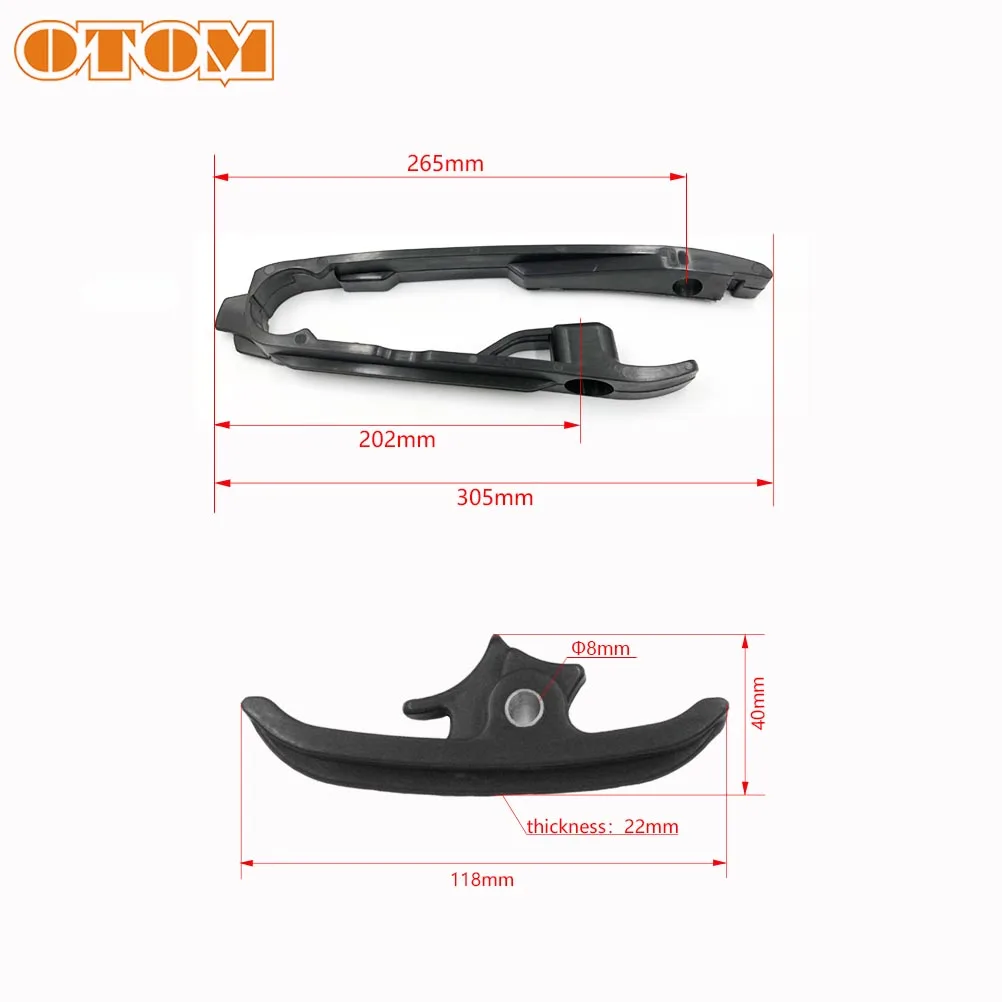 Направляющая для цепи мотоцикла OTOM Пластиковая направляющая KTM SX125/150/250 SXF250/350/450