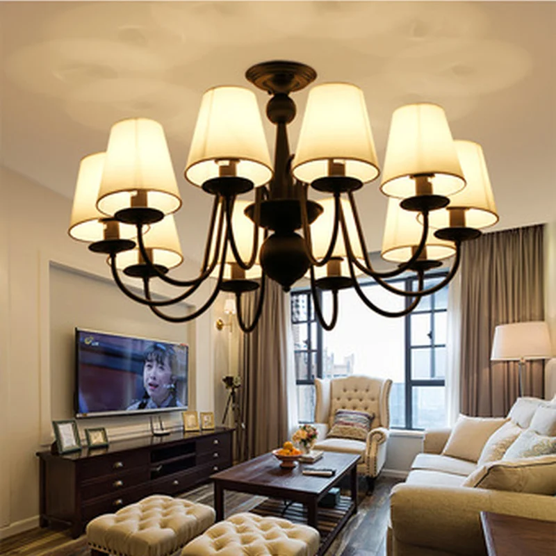 Винтажные американские Свадебные люстры железная Люстра для кухни бара кафе