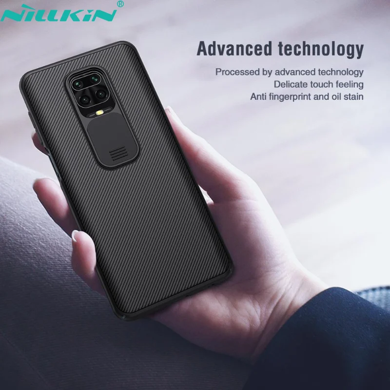 

NILLKIN For Xiaomi Redmi Note 9 Case CamShield Case Slide Camera Protect Privacy Back Cover For Redmi Note 9t For Note 9Pro Case