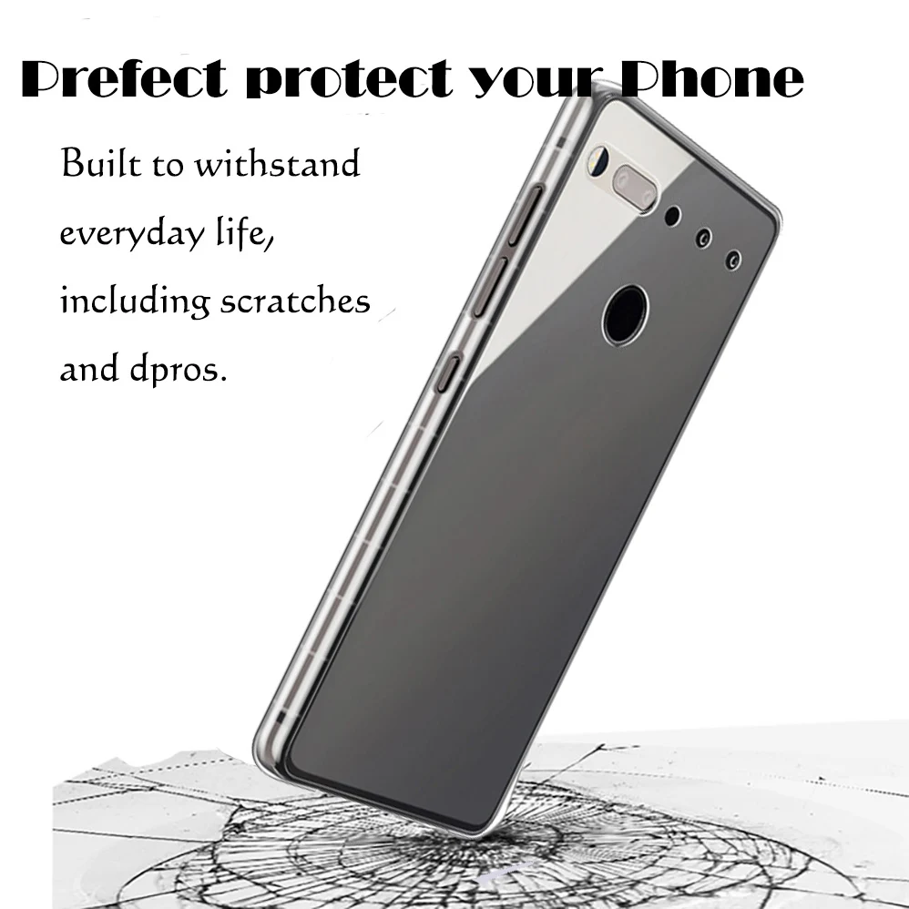 Прозрачная белая накладка чехол на заднюю панель из силикона и мягкого ТПУ с