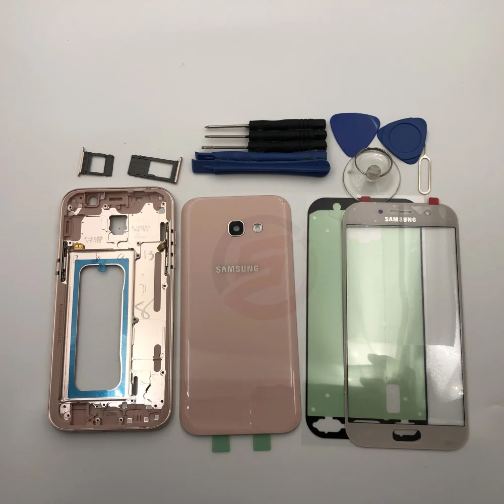 Чехол с полным корпусом задняя крышка A3 A320 передний экран стеклянный объектив