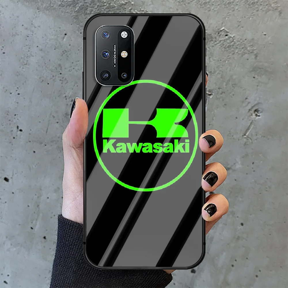 

Brand Kawasaki Ninja Phone Tempered Glass Case Cover For Oneplus 5 6 7 8 Nord T Pro Soft Black Coque Etui