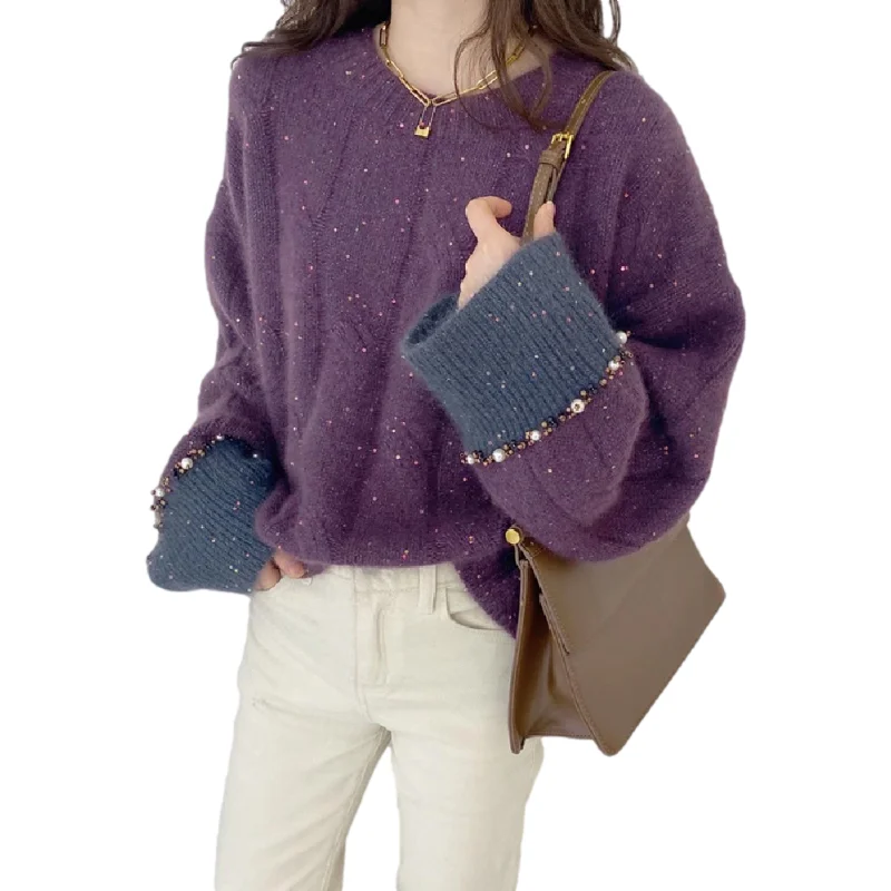 

New Female Sweater Women Winter Pullover Knitting Overszie Long Sleeve Girls Tops Loose Sweaters Knitted Outerwear Thin Sexy