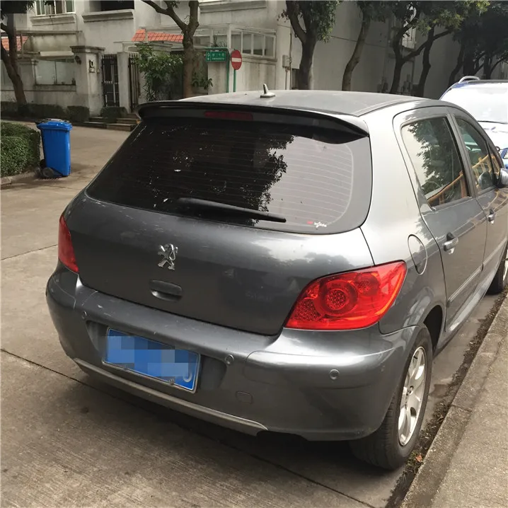 Спойлер для хэтчбека Peugeot 307 спойлер из АБС материала заднего крыла автомобиля