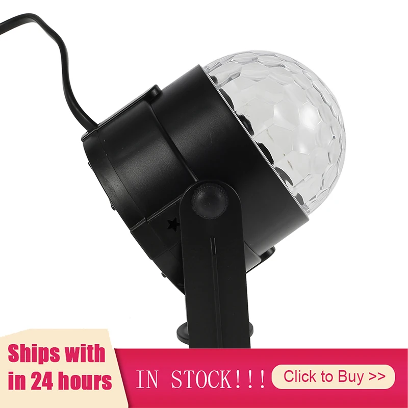 

AC90-240V Мини светодиодный хрустальный шар сценический эффект светильник ing лампы вечерние Дискотека DJ светильник лазерное шоу 7 Встроенный Цв...