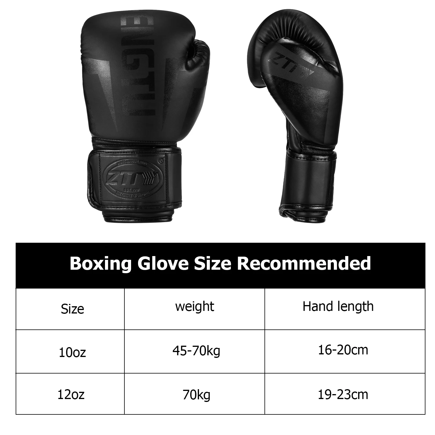 ZTTY Kick Boxing Gloves for Men Women PU Karate Muay Thai Guantes De Boxeo Free Fight MMA Sanda Training Adults Kids Equipment images - 6