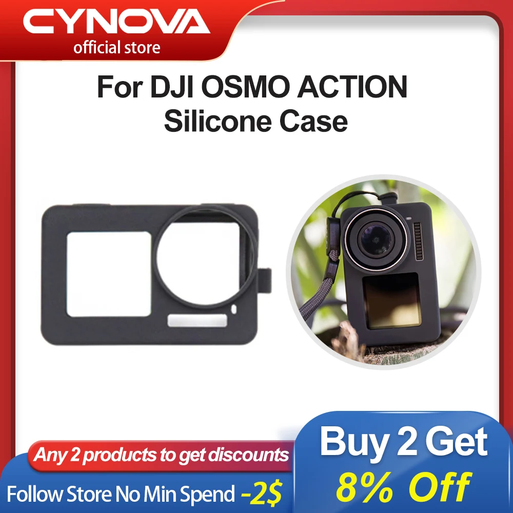 

Чехол CYNOVA DJI OSMO ACTION силиконовый для экшн-камеры OSMO Защита от царапин столкновения удобный для разборки водонепроницаемый