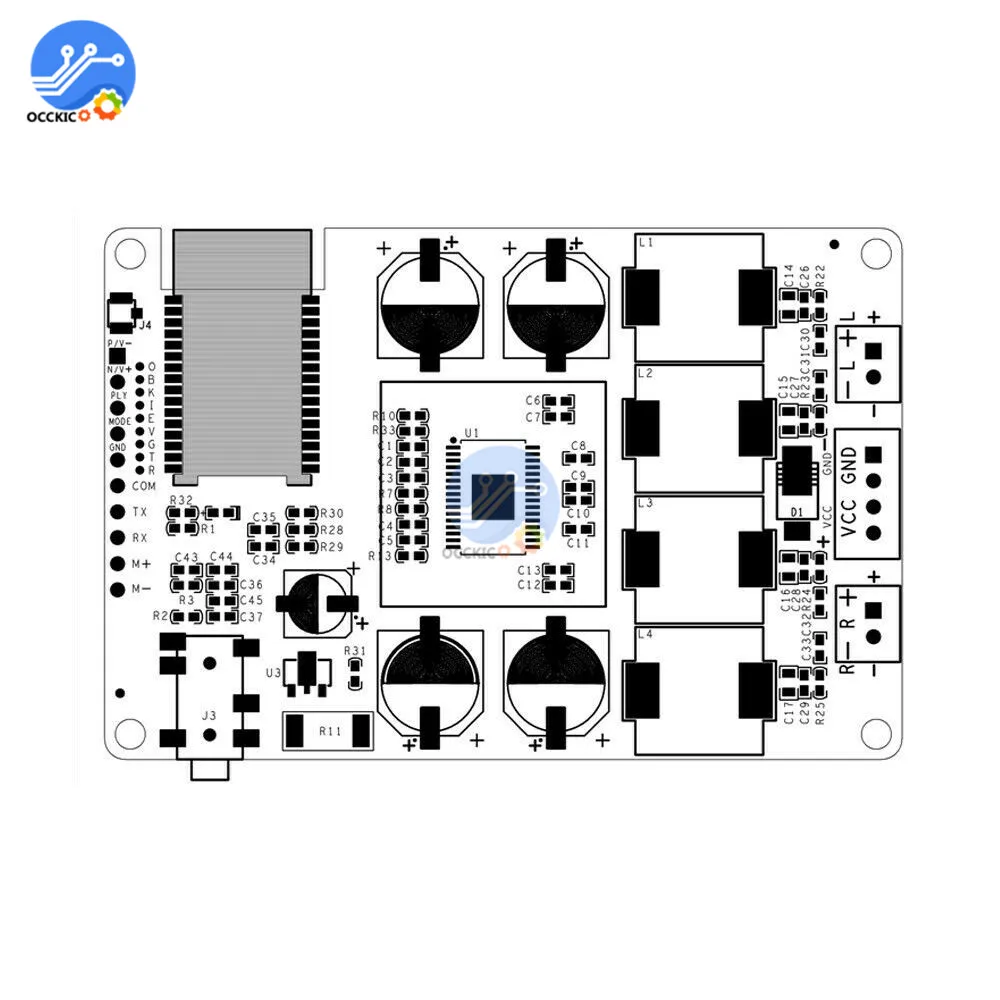 Плата усилителя TPA3118 Bluetooth 5 0 аудиоприемник со стереозвуком AUX 30 Вт + Вт/20 для