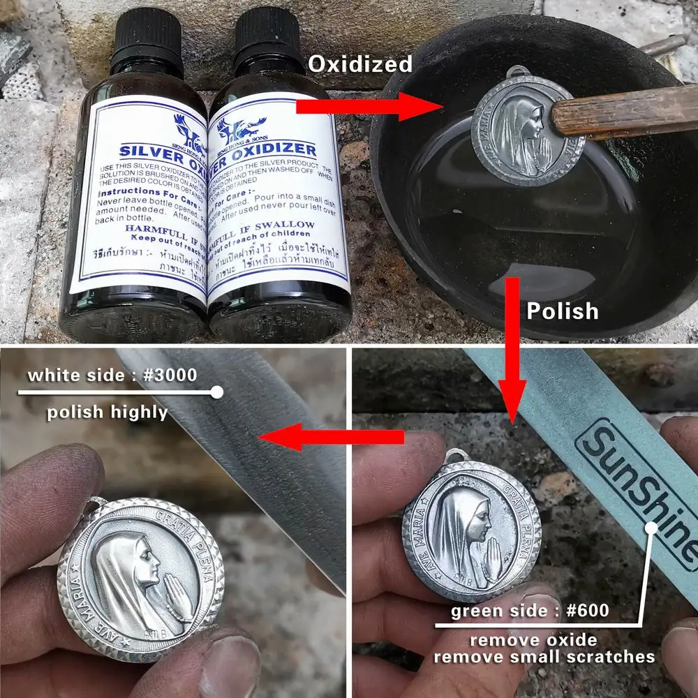 LINSION 925 серебро медальон Дева Мария подвески 2 стороны круглый кулон TA167