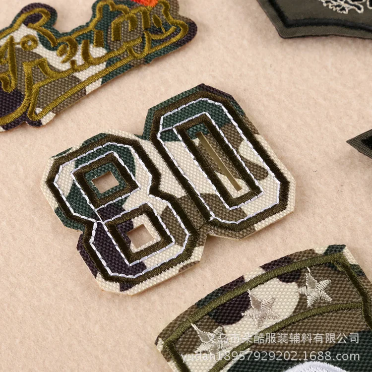 Значок наклейки тканевый значок нашивка Железный эмблема цветочный камуфляж