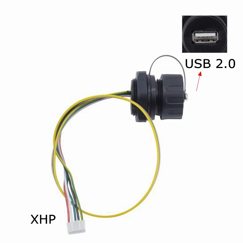 M25 USB 2 0 XHP водонепроницаемый удлинитель кабеля IP68 разъем розетка с крышкой |
