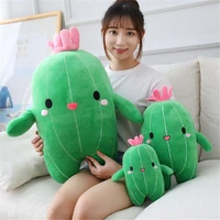 lovely simulation plant cactus plush toy strip sleeping pillow soft down cotton ornament doll childrens toys birthday gift