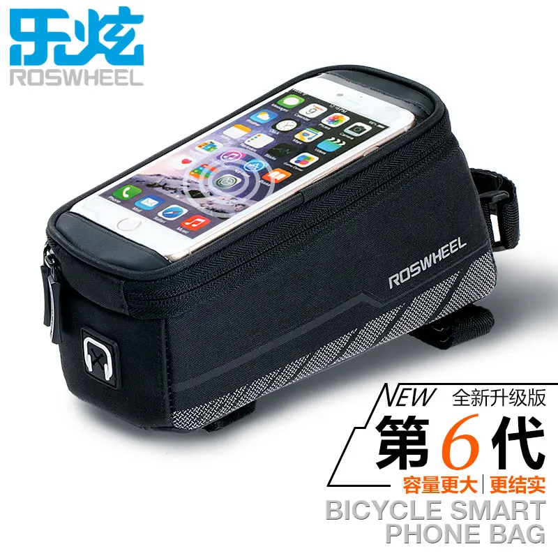 Велосипедные Сумки ROSWHEEL велосипедная Рама сумки для IPHONE держатель сумка
