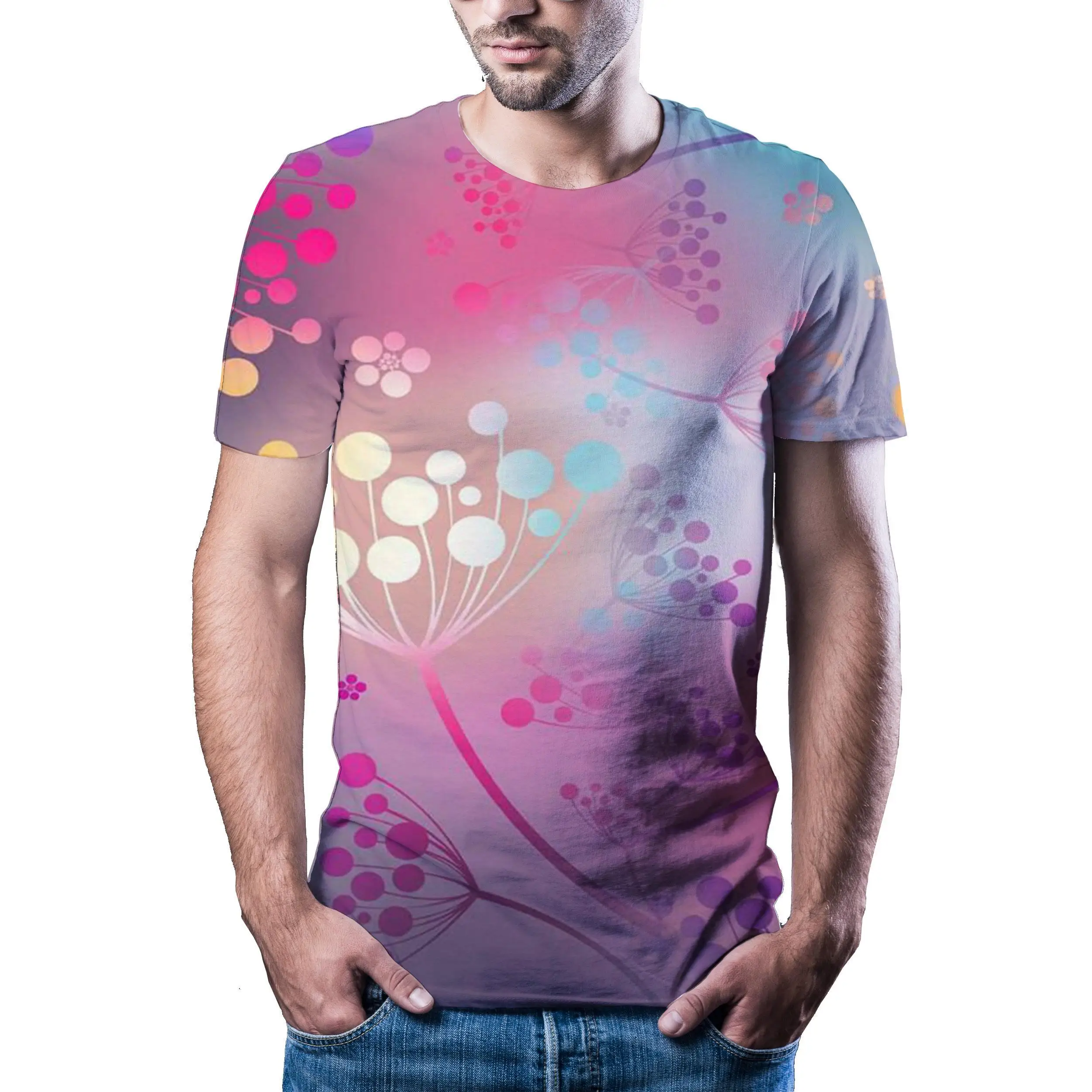 

2020 Hottest Series Printing 3d T-Shirt Round Neck Short Sleeve Women 'S Flower Grass T-Shirt Men 'S Casual T -Shirt Top Xxs 6xl