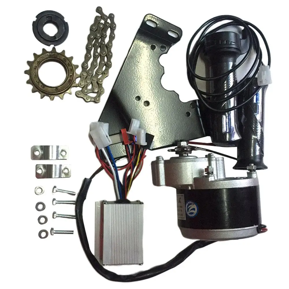 

24V 250W Motor Controller Electric Bike Conversion Kit Flywheel Handle Motor Bracket Chain For 20-28 inch e-bike Bicycle kit