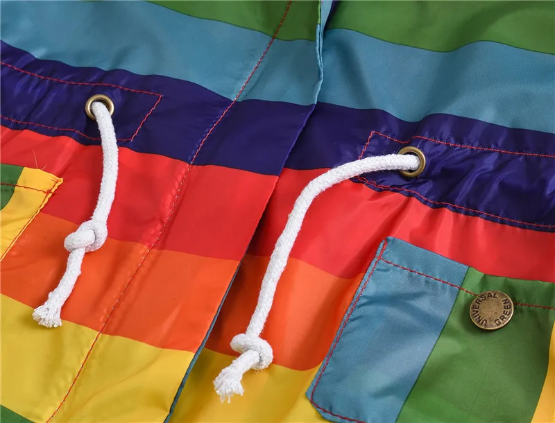 2020 куртка для девочек Весенняя Детская радужной расцветки детей ветровка