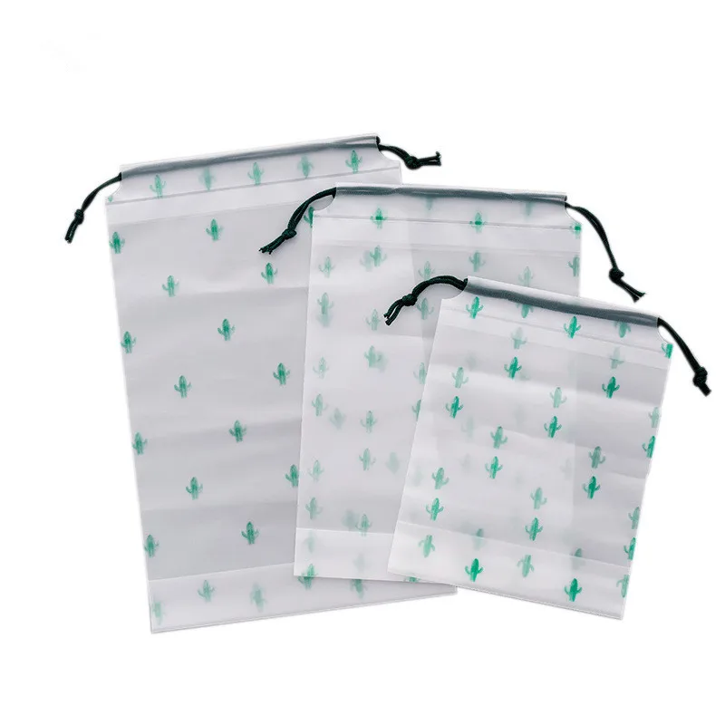 

Women PVC Drawstring Cactus Cosmetic Bag Travel Makeup Casa Bag Neceser Beauty Drawstring Toiletry Bag Pouch Organizer