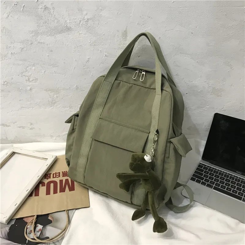 

Ladies Backpack School Rucksack Bags Korean Style Black Vintage Fashionable School Bags for Teenage Girls Sac a Dos Bookbags