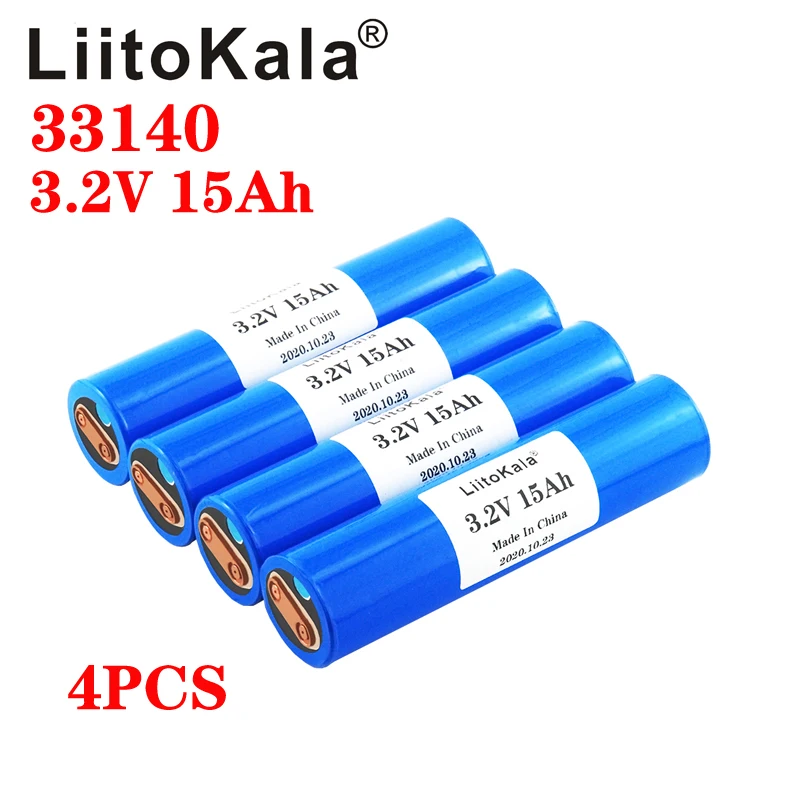 

Литиевые батареи LiitoKala, 33140, 3,2 в, 15 Ач, 3,2 В, для электроскутеров, электроинструментов