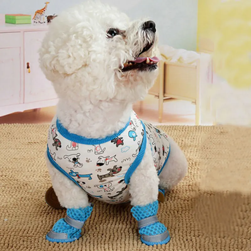 

Cute Pet Vest Printing Sleeveless Dog Shirt Soft Cotton Summer Puppy Dog Accessory Durable Dog Clothes Striped Cat T-shirt