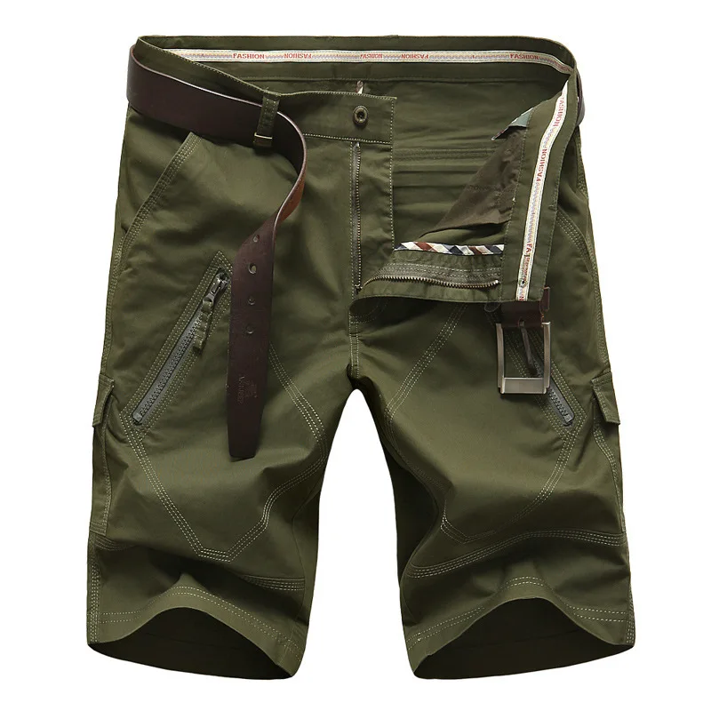 

6 Colors 2021 Summer New Men's Casual Black Shorts Military Cargo Male Loose Work Man Short Pants Plus Size 29-44