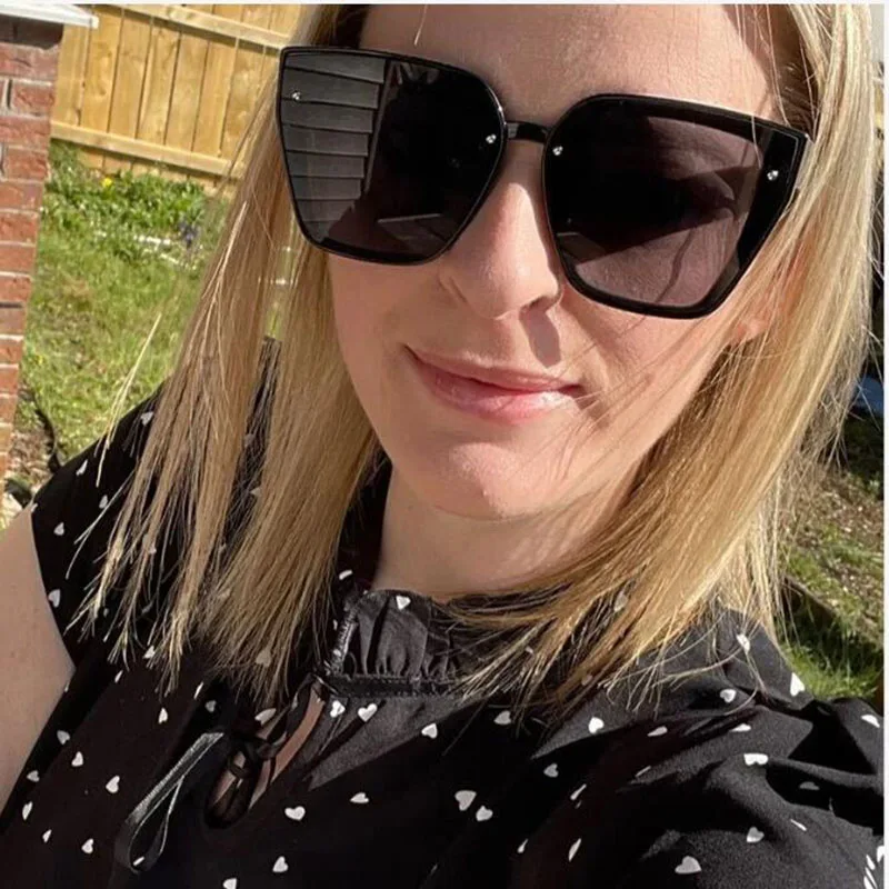 

Очки солнцезащитные оверсайз для мужчин и женщин, аксессуар с зеркальными линзами, из поликарбоната