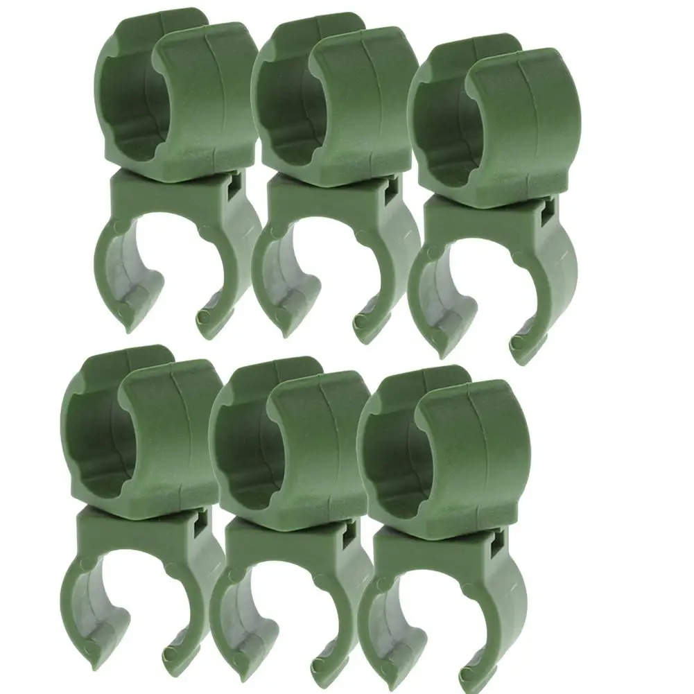 

6PCS Plant Stakes Connectors Adjustable Durable Plastic Greenhouse Bracket Fixed Clamp Gardening Pillar Support Accessories
