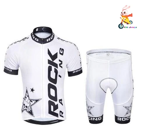 Ralvpha Детский комплект для велоспорта 2020 Pro Team Rock Cycle Джерси Mtb с коротким рукавом