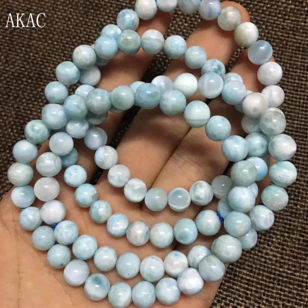 Approx7 + 0 2 мм настоящий браслет из ларимара в подарок полудрагоценный драгоценный