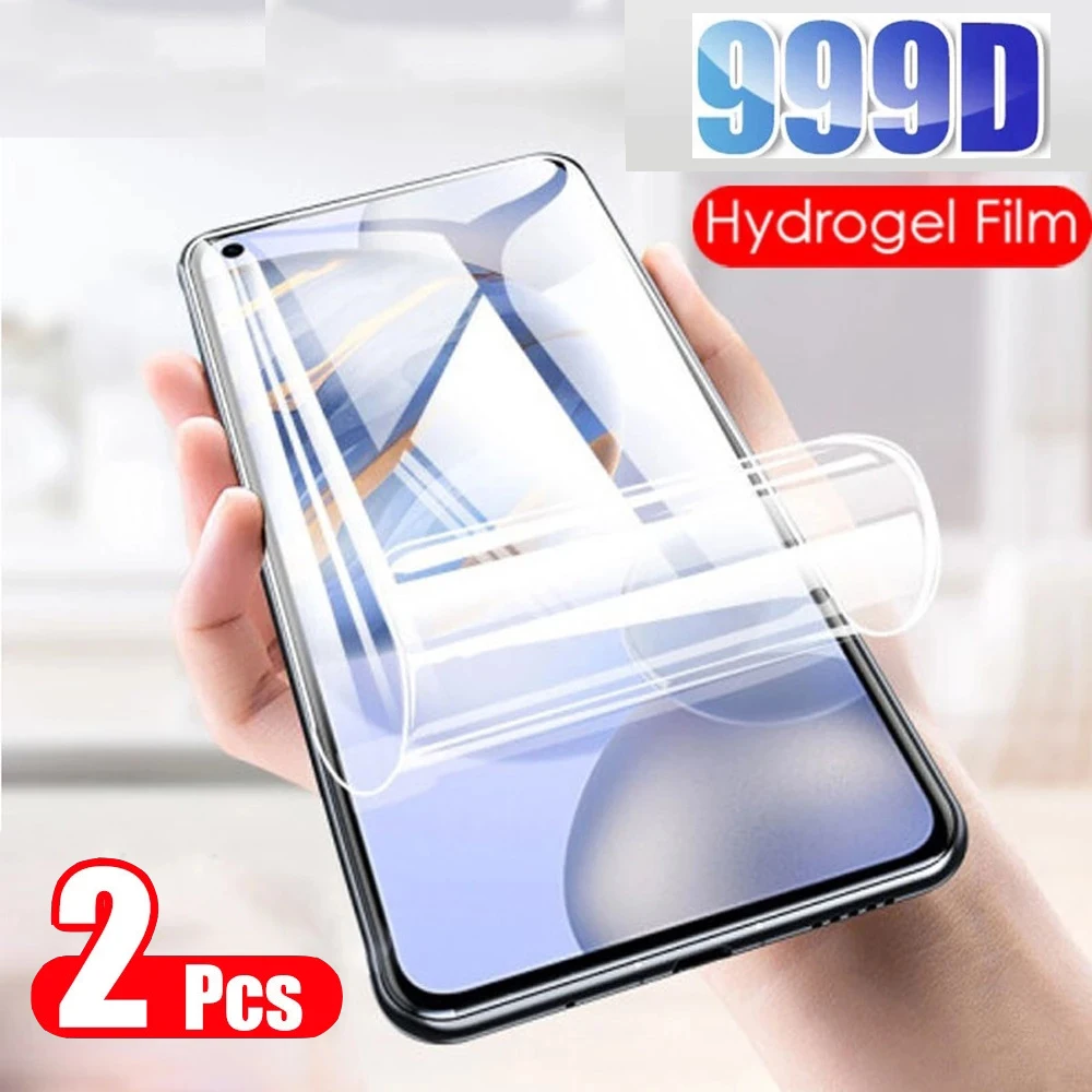 

2 Pcs Full Cover Hydrogel Film For Samsung Galaxy M51 M31 M31S M40 M30 M21 Screen Protector Profective Screen Film Not Glass