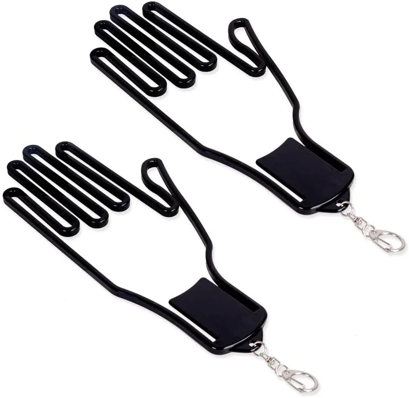 

HOW TRUE 1 Pair Golf Gloves Stretcher Durable Plastic Glove Hanger Dryer Holder for All Sports Gloves