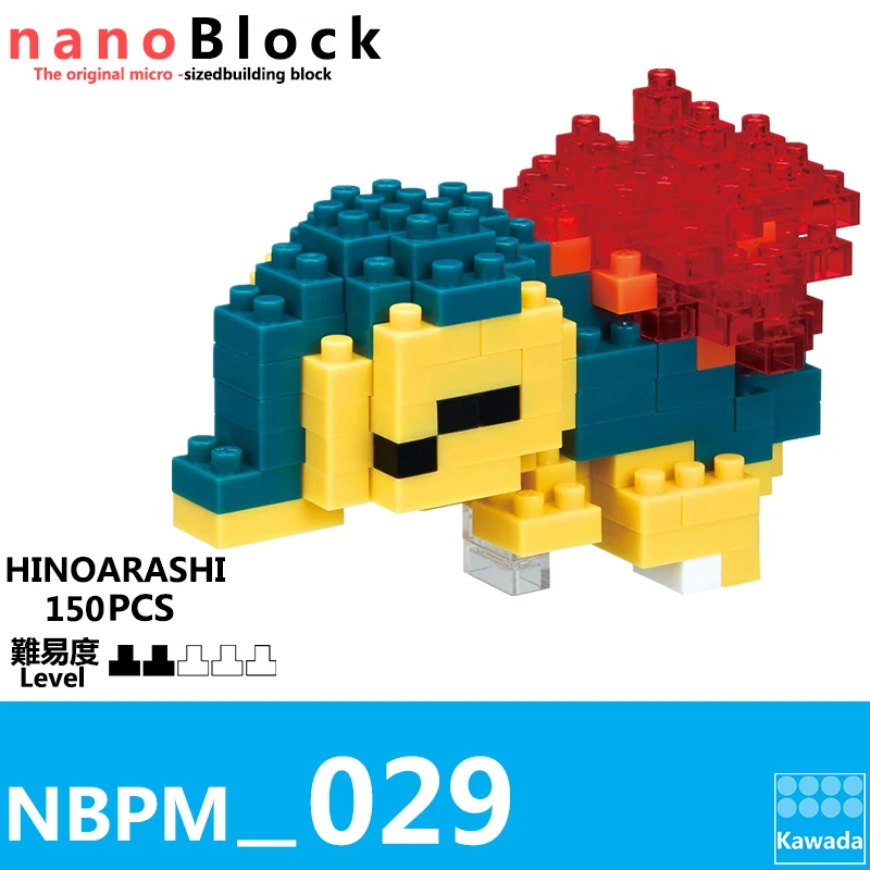 Nanoblock Покемон Пикачу NBPM 029 хиноараши 150 шт. Уровень 2 аниме мультфильм Алмаз