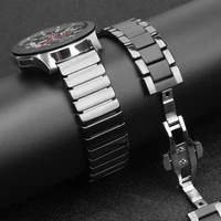 ceramic 22mm watch band for samsung galaxy watch 46mm 3 45mm band gear s3 frontier bracelet wrist belt huawei watch gt 2 strap