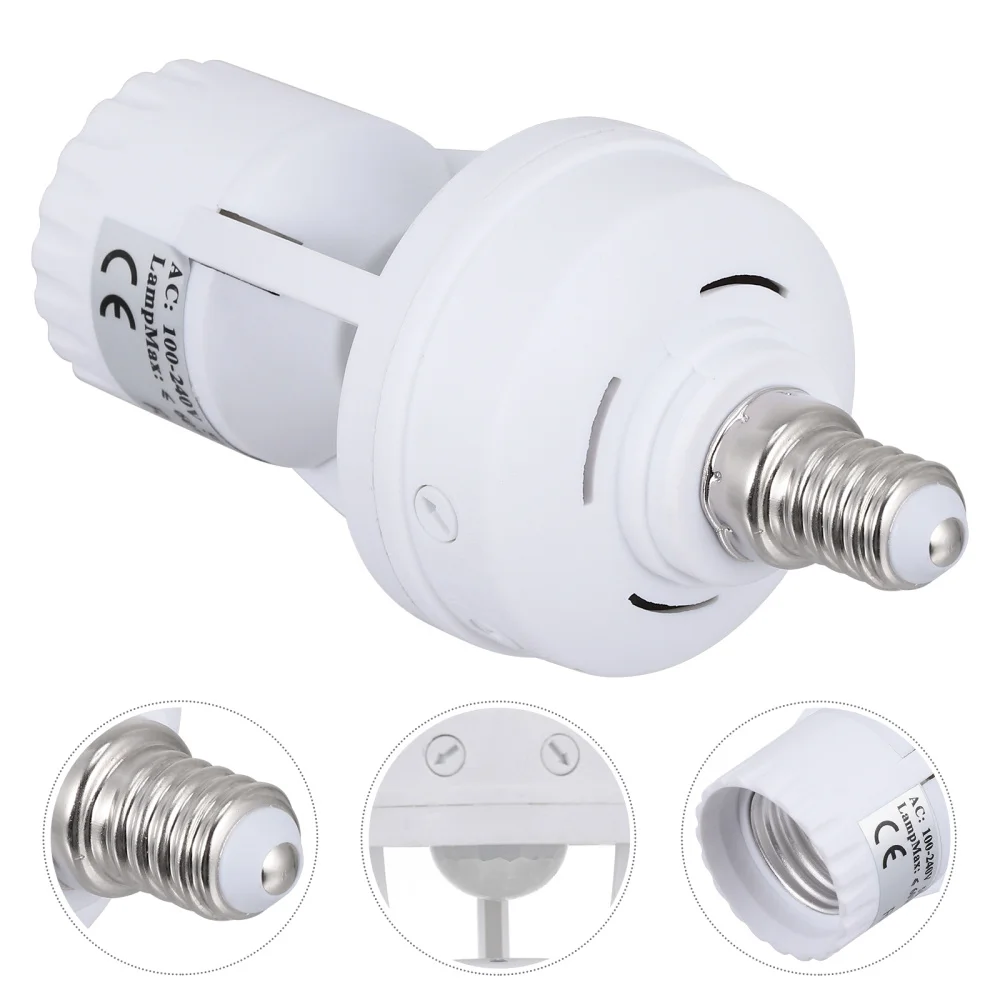 

1Pc E27 Infrared Bulb Holder Smart Lamp Bulb Adapter Motion Sensor Light Socket
