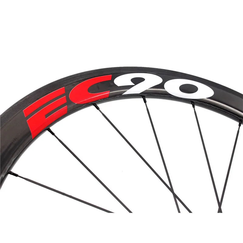 Углеродные колеса EC90 700C 38 мм 50 60 88 углеродные велосипедные клинчерная дорожная