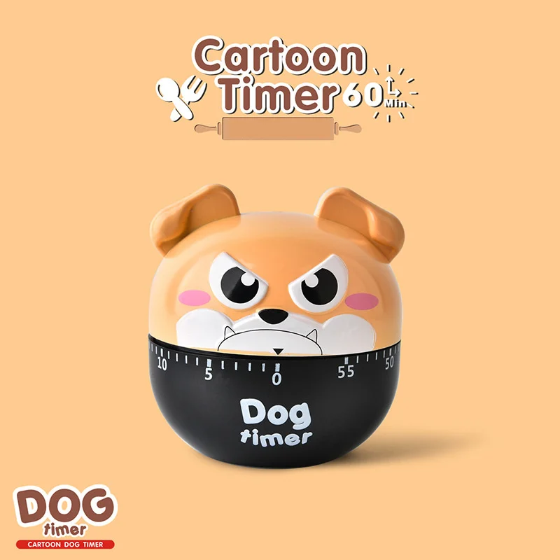 cartoon dog mechanical timer kitchen device gadget sets egg boiling cooking countdown temporizador cocina minuteur cuisine free global shipping