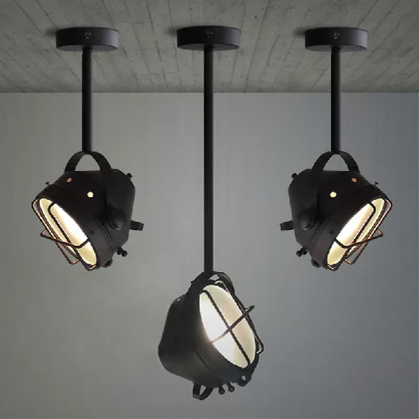 Kopen Loft Vintage Loft Amerikaanse Industrie Zwart Ijzeren Hanglamp Slaapkamer Bed Eetkamer Bar Opknoping Verlichting Lamp Ing Deco