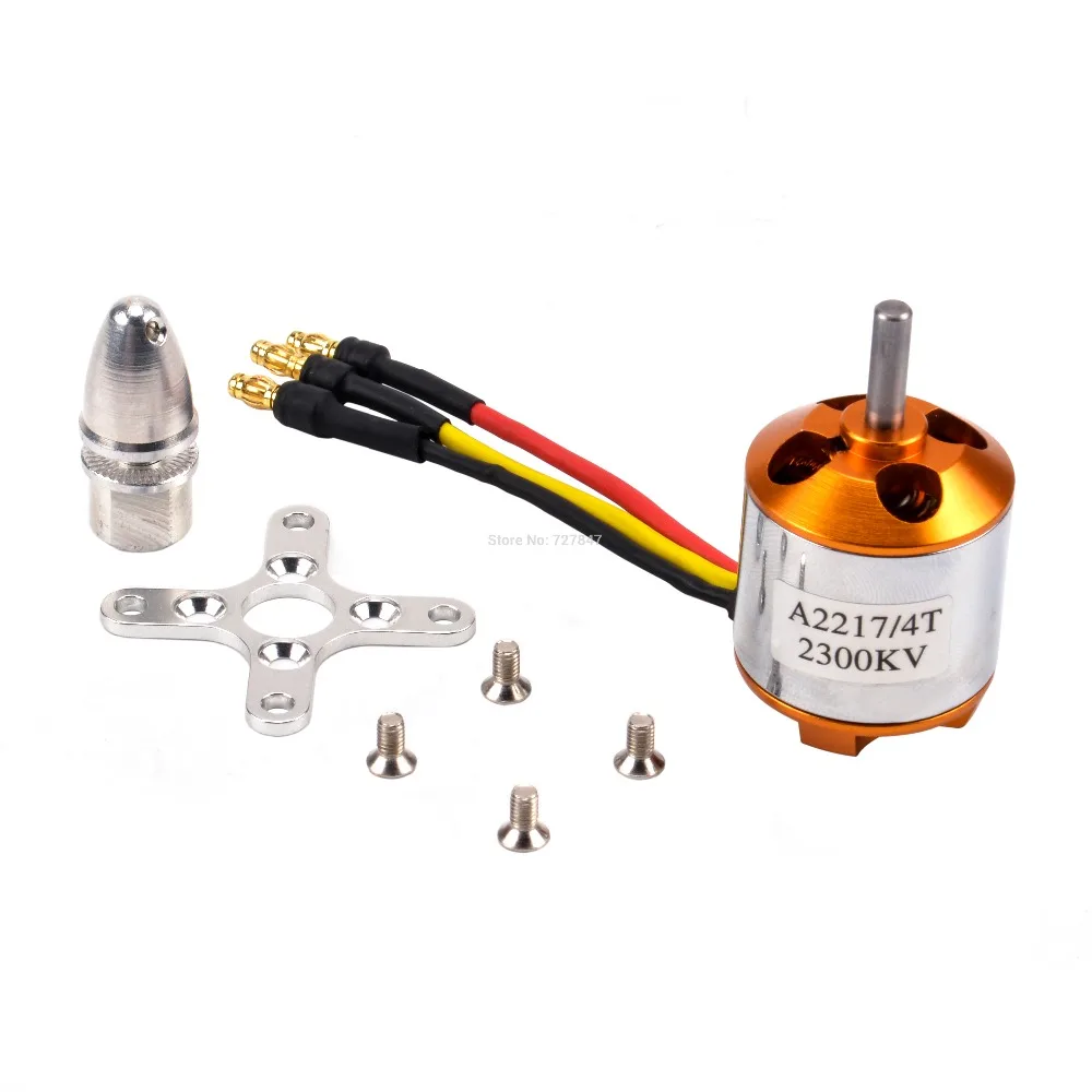 2217 2300KV A2217 2217 1100KV/1250KV/2300KV бесщеточный мотор+ 40A ESC+ SG90 Servo+ 6040/8060/1060 опора для RC высокое Скорость фиксации крыла - Цвет: 2217 2300KV